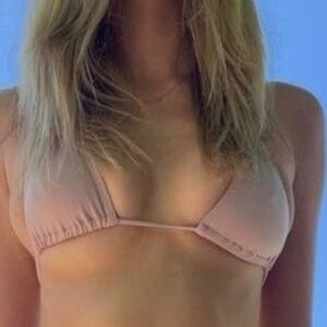 Free People Pink Bikini Top